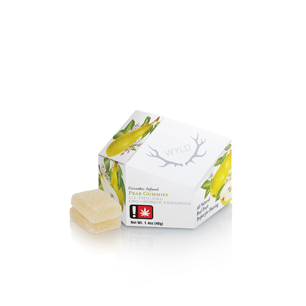 Pear 1:1 CBG + Hybrid Enhanced Gummies | 50mg THC:50mg CBG